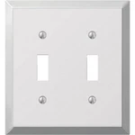 6-AMERELLE 2-GANG Stamped Steel Toggle Switch Wall Plate Polished Chrome 161TT. Fixed Price $39.89.