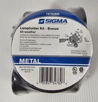 Sigma Electric Lamp Holder Kit, Bronze, 14782BR Metal. Fixed Price $18.69.