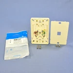 Leviton 40214-A Almond Jack Mounting Plate Wall Type 630A Telephone. Fixed Price $8.54.