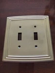 Liberty Classical Double Switch Toggle Satin Nickel Wall Plate Free Shipping. Fixed Price $5.95.