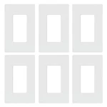 6 Pack Lutron CW-1-WH Claro 1-GANG Wall / Gloss White. Fixed Price $25.00.