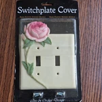 Rose Switch Plate Cover By Ibis And Orchid Design New. Fixed Price $12.00.