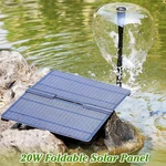 20W Solar Power Bird Bath Fountain Pump Upgrade With 6 Nozzles. Fixed Price $36.99.