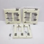 Cooper Decorator Gfci 2-GANG Wall Plate Cover Almond Lot Of 3 #5152A. Fixed Price $9.75.