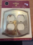 Baldwin Brass Colonial Double Duplex Switch Plate Polished 4781-030. Fixed Price $14.99.