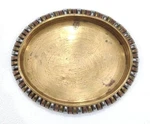 Vintage Hand Made Solid Brass, Copper & Nickel Oval Shaped Tray Or Plate. Fixed Price $99.00.