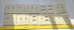 X11 Mixed Leviton Ribbed Ivory Beige Bakelite 2 Gang Switch Plate Wall Cover Mcm. Fixed Price $89.99.