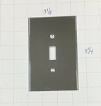Crl Clear Single Toggle Switch Acrylic Mirror Plate With Screws. Fixed Price $7.60.