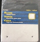New- Carlon E9802CM White Blank Outlet Cover. Fixed Price $8.99.
