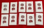 10 Cooper White Duplex Outlet Covers 1-GANG Wall Plate 2132W. Fixed Price $9.40.