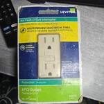 Leviton Afci Tamper Resistant Wall Outlet White 15A 120V AFTR1-KW New. Fixed Price $9.91.