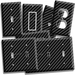 Carbon Fiber Style Light Switch Outlet Cover Wall Plate Man Cave Garage Hd Decor. Fixed Price $17.09.