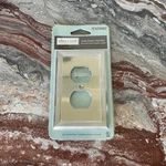 Allen + Roth Single Duplex Wall Plate Satin Nickel 0142899 Outlet Cover-new. Fixed Price $9.99.
