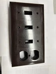 (6) Pass & Seymour 1 DUPLEX/3 Toggle 4 Gang Bakelite Wall Plates Brown #P38. Fixed Price $36.00.