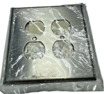 (pack Of 2) Cooper 93802-BOX Stainless Steel Wall Plate 2-G Duplex Receptacle. Fixed Price $10.45.
