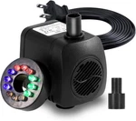 Submersible Fountain Pump Lewisia 211 Gph With Led Light. Fixed Price $23.37.