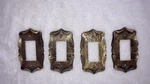 Lot "4" Amerock Carriage House Triplex Receptacle Switch Plates, Antique Vintage. Fixed Price $14.95.