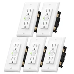 Dewenwils 5-PACK 20A Gfci Outlet Wr Tr Self-test Led Light Wall Plate. Fixed Price $39.99.