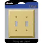 Amerelle 163TTBR Century Polished Brass 2-GANG Stamped Steel Toggle Wall Plate. Fixed Price $8.49.