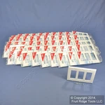 Leviton 80411-NW White Decora 3G Flush Unbreakable Wallplate Gfci Covers 50-PACK. Fixed Price $123.49.