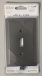 Allen Roth Bevel Single Switch Toggle Wallplate Cover Brushed Nickel Made Usa. Fixed Price $6.74.