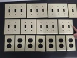 Vintage Art Deco Leviton Smooth Bakelite Switch Plate Outlet Covers Beige Choose. Fixed Price $6.00.