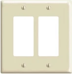 Leviton 80609-I 2-GANG Decora/gfci Device Wallplate, Ivory 12 Pack. Fixed Price $9.99.