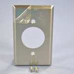 Cooper 93111 Stainless Steel 1-GANG 1.60" Receptacle Wallplate Outlet Cover. Fixed Price $8.30.
