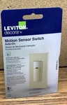 Nob Leviton Decora + Motion Sensor Switch Auto DOS02-1LI. Fixed Price $18.00.