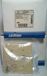 (5) Ivory Switch Cover Plates, Leviton Double Gang 80709-I. Fixed Price $8.95.