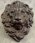 Majestic Lion Head Cast Iron Wall Sculpture Antiqued Brown. Fixed Price $35.09.