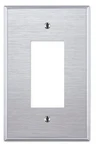 Oversized 1 Gang Decorator Stainless Steel Wall Plate - Switch. Fixed Price $13.98.