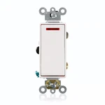 20 Amp Decora Plus Commercial Grade Single Pole Rocker Switch With Pilot Light,. Fixed Price $21.12.