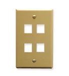 ICC-IC107F04IV Faceplate- Flat- 1-GANG- 4-PORT- Ivory. Fixed Price $8.88.