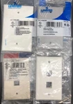 Lot Of 4 Leviton Quickport 2-PORT Wallplates In Gray White & Tan (RF927-33). Fixed Price $15.95.