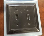 (1) New Brainerd Liberty 2-GANG Toggle Wall Plate Black 64217 (sw). Fixed Price $8.50.