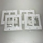 Eagle White Decorator Standard 2-GANG Thermoset Wallplate Gfci Gfi Cover 2152W. Fixed Price $7.88.