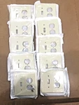 Lot Of 10 Almond 2 Gang Switch/receptacle Midway Wall Plate Leviton 80505-A. Fixed Price $20.00.