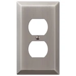 Amerelle Century Antique Nickel 1 Gang Stamped Steel Duplex Wall Plate. Fixed Price $7.95.