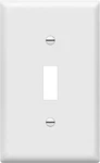 Toggle Light Switch Wall Plate, Gloss Finish, Size 1-GANG 4.50" X 2.76", Unbreak. Fixed Price $7.79.