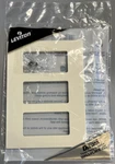 Leviton 80311-A 3-GANG Decora Snap-on / Screwless Wall Plate Almond. Fixed Price $9.95.