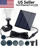 Solar Power Fountain Submersible Floating Water Pump Bird Bath Pond Garden Decor. Fixed Price $9.95.