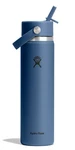Water Bottle 24 Oz Insulated Stainless Steel Wide Straw Lid Hydro Flask Spill. Fixed Price $59.99.