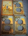 Set Of 4 Borders Unlimited Switchplate & Outlet Covers Safari Jungle Animals. Fixed Price $14.99.