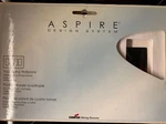 Cooper Wiring 9524WHITE Satin Aspire Mid Size Screwless Wall Plate 4-GANG. Fixed Price $7.00.