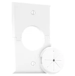 Midlite 1GSWH-GR1 Single Gang Splitport W/ Grommet White New. Fixed Price $5.99.