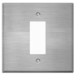 Oversized Stainless Steel Outlet Covers, 2 Gang With Single Rocker Switch, 5..... Fixed Price $21.73.