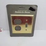 Baldwin Brass Single Toggle Switch/outlet Wall Plate Cover Solid #4762-030. Fixed Price $14.75.