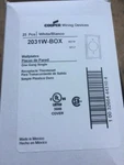(25) Cooper Mid-size White 1.406" Receptacle Wallplate Single Outlet Cover 2031W. Fixed Price $16.25.