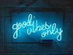 14"X8" Good Vibes Only Neon Sign Light Lamp Collection Wall Display Gift ZS595. Fixed Price $87.98.